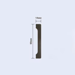 Плинтус под покраску Hiwood B90V1 2000×90×14