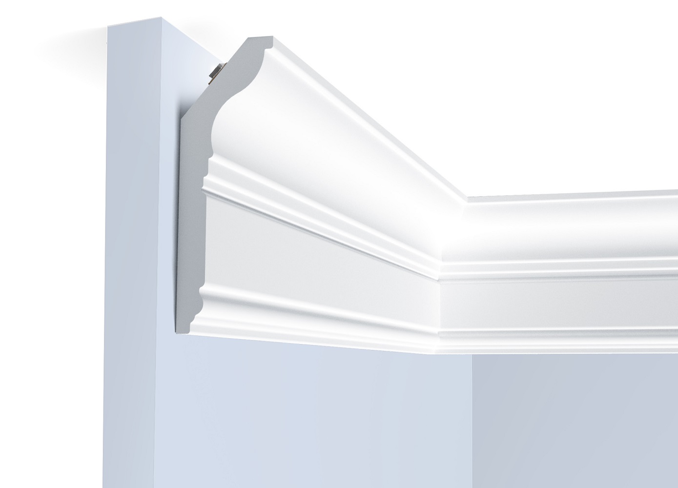 Потолочный плинтус под покраску Hiwood L1902M с подсветкой 2000×33×100