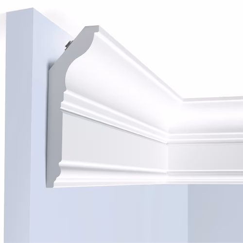 Потолочный плинтус под покраску Hiwood L1902 с подсветкой 2000×35×120