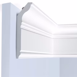 Потолочный плинтус под покраску Hiwood L1902L с подсветкой 2000×42×150