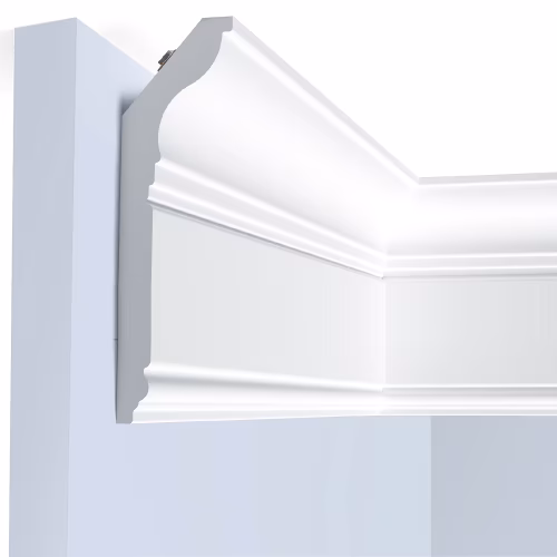 Потолочный плинтус под покраску Hiwood L1902L с подсветкой 2000×42×150