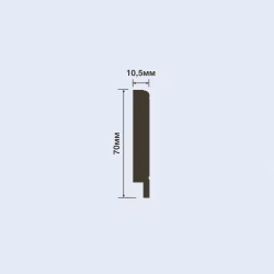 Плинтус под покраску Hiwood B70 2000×70×10,5