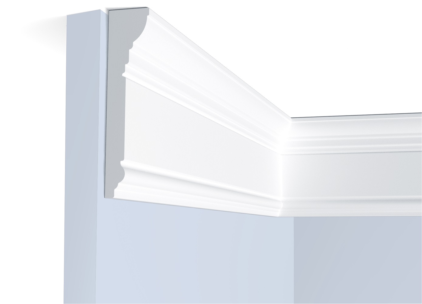 Потолочный плинтус под покраску Hiwood M1702 2000×18×70