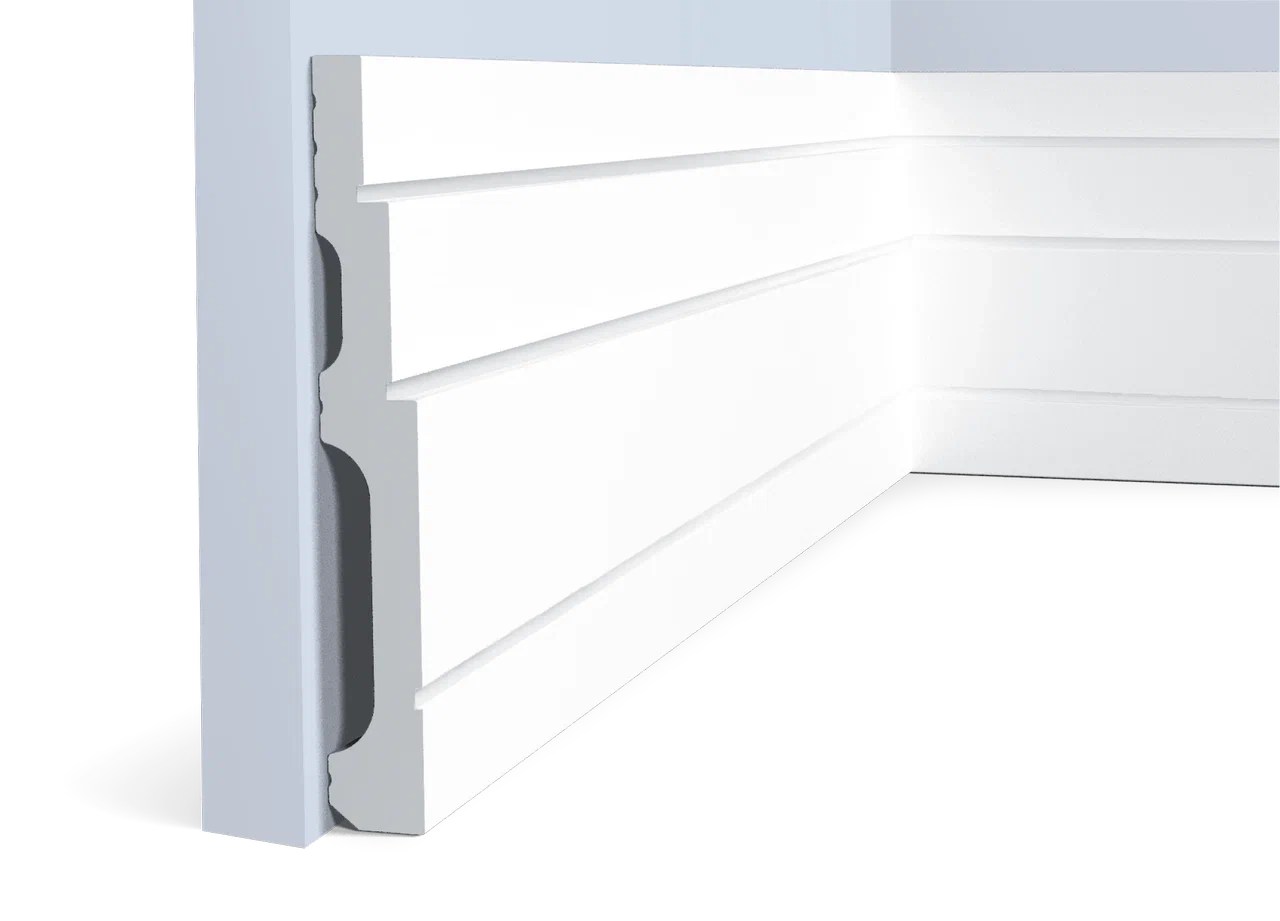 Плинтус под покраску Hiwood B120V1 2000×120×16