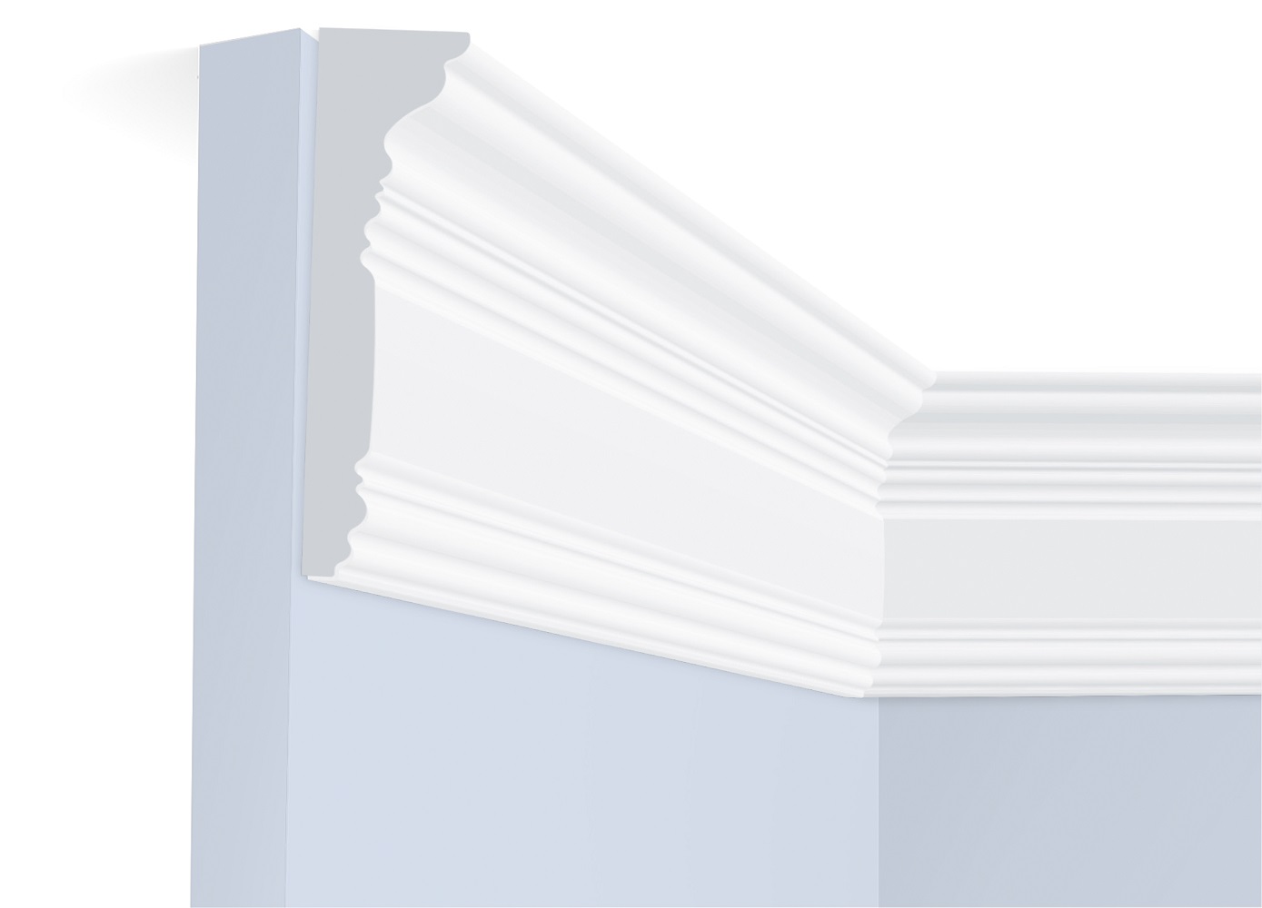 Потолочный плинтус под покраску Hiwood L1702 2000×33,5×170