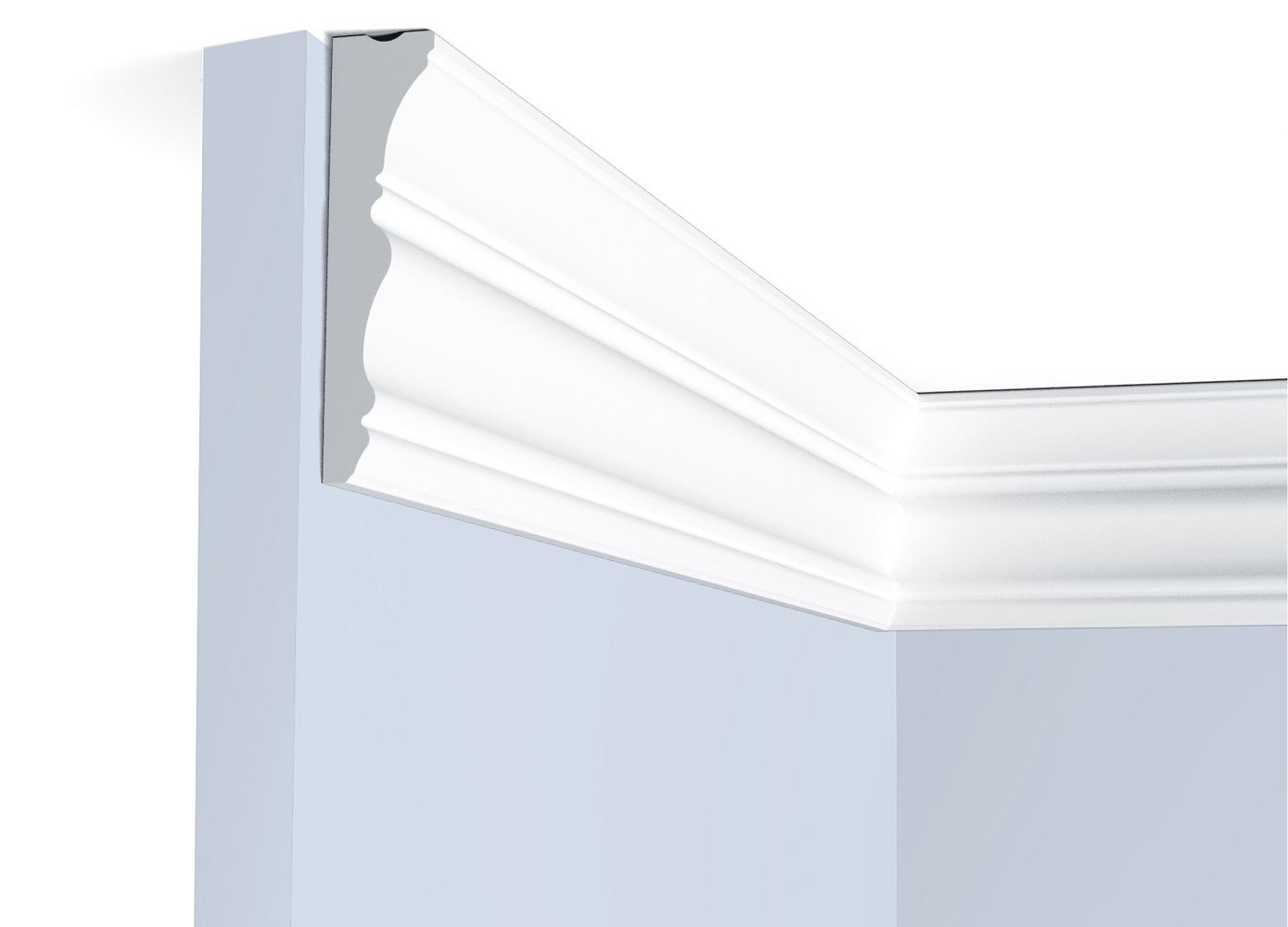 Потолочный плинтус под покраску Hiwood M1707 2000×17×70