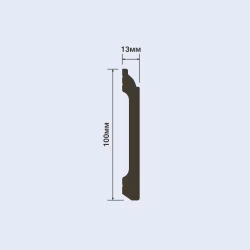 Плинтус под покраску Hiwood B100C 2000×100×13