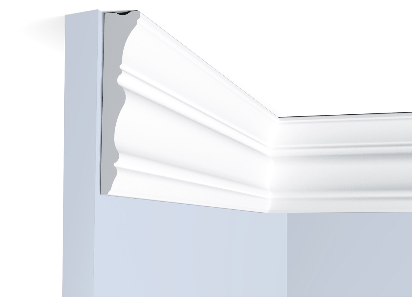 Потолочный плинтус под покраску Hiwood L1704 2000×20×96