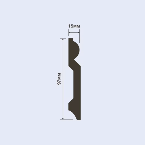 Плинтус под покраску Hiwood B97 2000×97×15