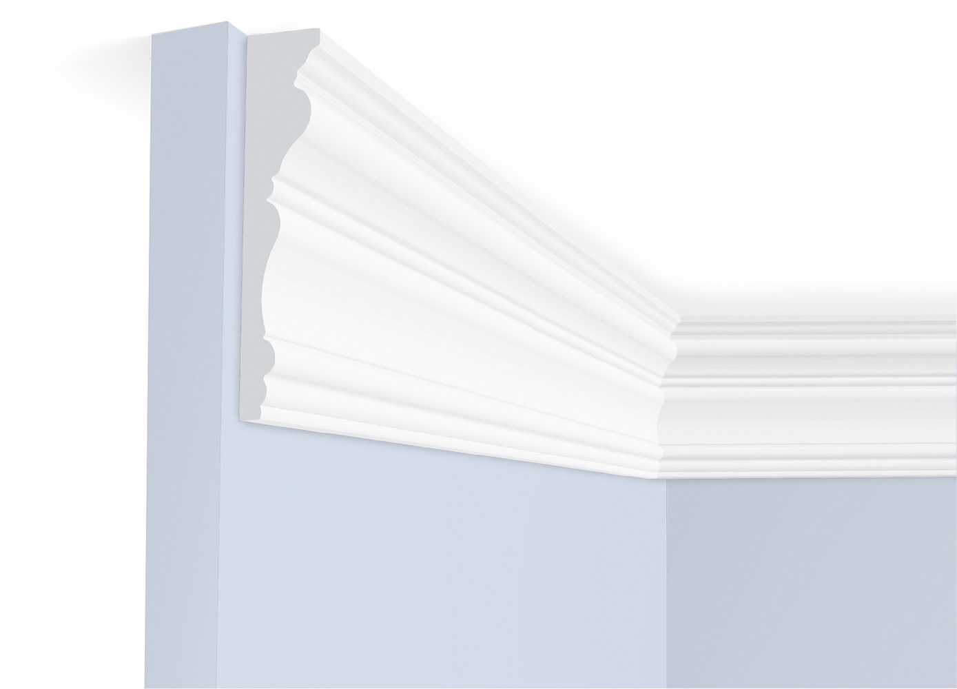 Потолочный плинтус под покраску Hiwood L1502 2000×36×180