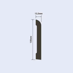 Плинтус под покраску Hiwood BE100 2000×100×13,5