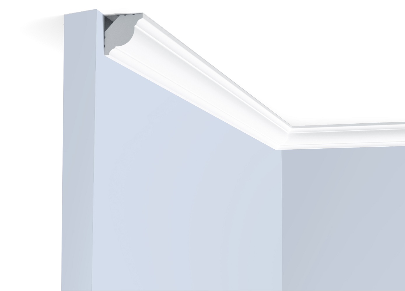 Потолочный плинтус под покраску Hiwood CI20V1 2000×20×20