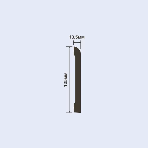 Плинтус под покраску Hiwood BE125 2000×125×13,5