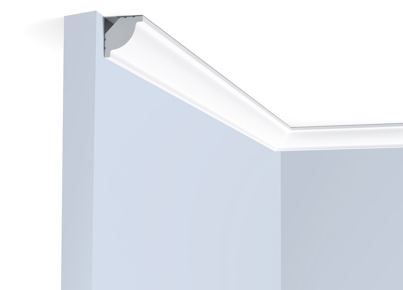 Потолочный плинтус под покраску Hiwood CI20V2 2000×20×20