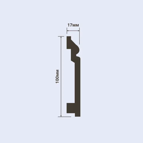 Плинтус под покраску Hiwood BA100 2000×100×17