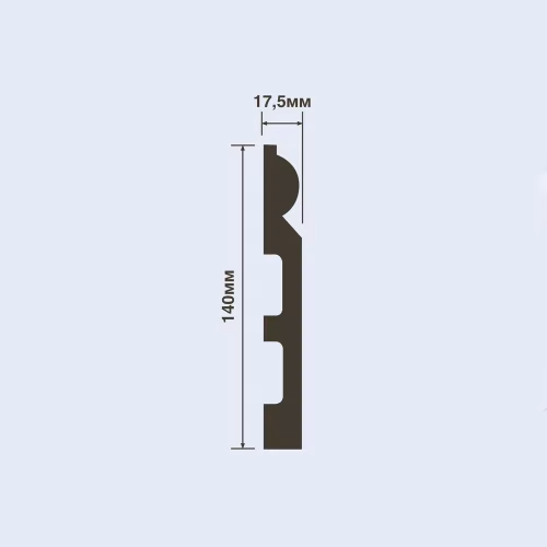 Плинтус под покраску Hiwood B140 2000×140×17.5