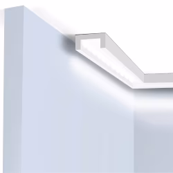 Потолочный плинтус под покраску Hiwood LB20 с подсветкой 2000×20×10