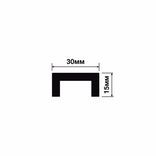 Потолочный плинтус под покраску Hiwood LB30 с подсветкой 2000×30×15