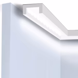 Потолочный плинтус под покраску Hiwood LB40 с подсветкой 2000×40×20