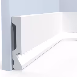 Плинтус под покраску Hiwood LB99 с подсветкой 2000×99×18