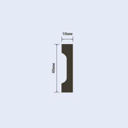 Плинтус под покраску Hiwood W40V1 2000×40×10