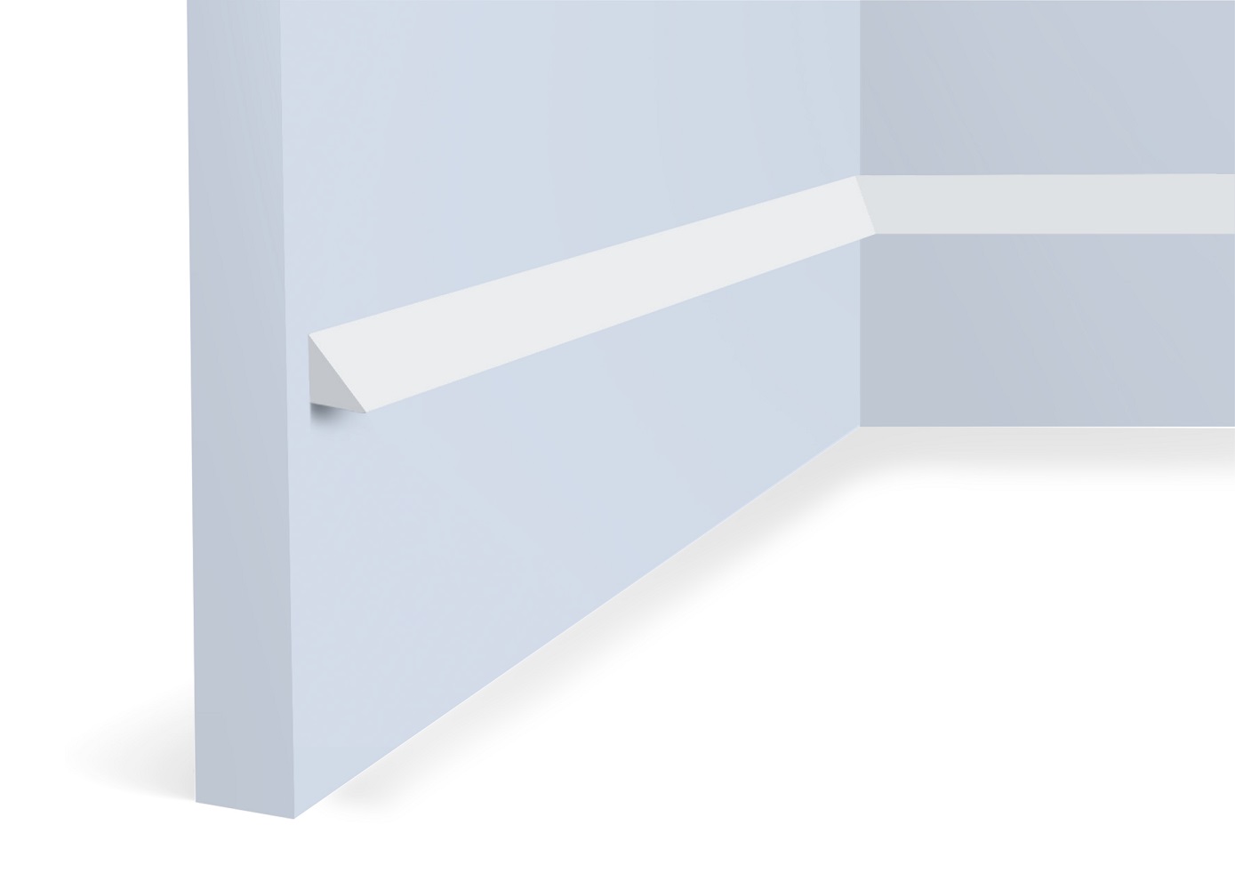 Молдинг из полистирола под покраску Hiwood TR15 2000×15×15