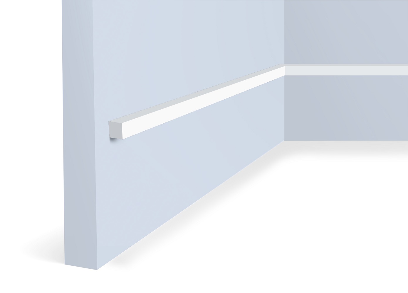 Молдинг из полистирола под покраску Hiwood D10V1 2000×10×10