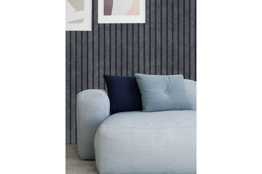 Стеновая панель из полистирола Hiwood LV124L S381A 2700×120×12 фото в интерьере