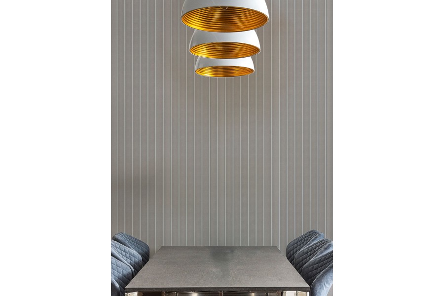 Стеновая панель из полистирола Hiwood LV125 MP5 2700×120×12 фото в интерьере