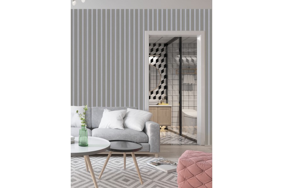 Стеновая панель из полистирола Hiwood LV128 S339S 2700×120×12 фото в интерьере