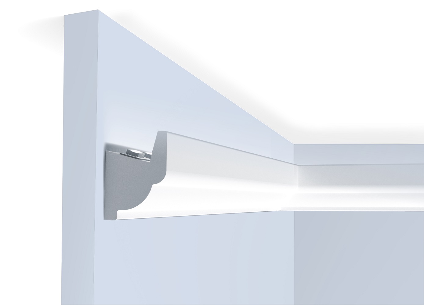 Молдинг из полистирола под покраску Hiwood LB32 с подсветкой 2000×32,5×24