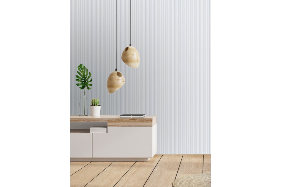 Стеновая панель из полистирола под покраску Hiwood LV122 NP 2700×120×12 фото в интерьере