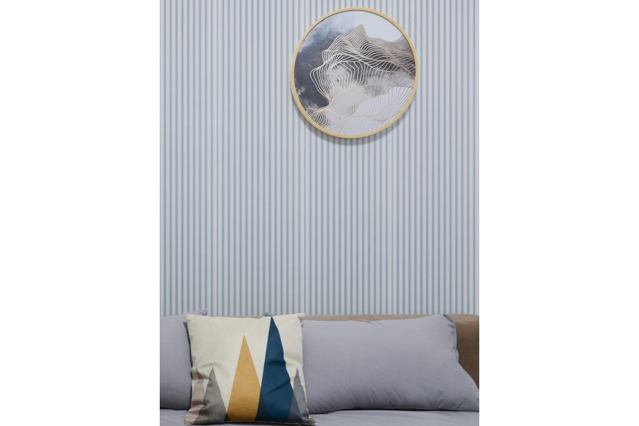 Стеновая панель из полистирола под покраску Hiwood LV137 NP 2700×120×12 фото в интерьере