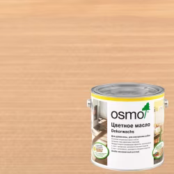 Масло с твердым воском для дерева Osmo Dekorwachs Transparent цвет 3102 Бук дымчатый шелковисто-матовый 0,22 л