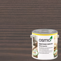 Масло с твердым воском для дерева Osmo Dekorwachs Transparent цвет 3118 Серый гранит шелковисто-матовый 0,22 л