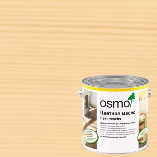 Масло с твердым воском для дерева Osmo Dekorwachs Transparent цвет 3136 Берёза шелковисто-матовый 0,22 л