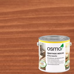 Масло с твердым воском для дерева Osmo Dekorwachs Transparent цвет 3138 Махагон шелковисто-матовый 0,22 л
