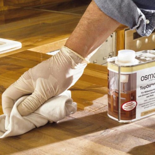 Масло для мебели и столешниц Osmo TopOil 3028 Бесцветное шелковисто-матовое 0,5 л