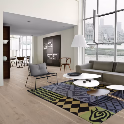 Паркетная доска Kahrs Новая классика Дуб Серый Nouveau Gray 151NAYEKD1KW240 Lively 2420×187×15