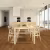 Паркетная доска Kahrs Трес Дуб Бисби Bisbee 133NABEK5MUW240 Variation 2423×200×13 фото в интерьере