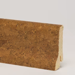 Плинтус деревянный CorkStyle пробка Cork Brown 2500×60×22