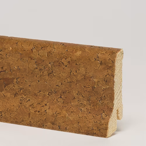 Плинтус деревянный CorkStyle пробка Cork Brown 2500×60×22