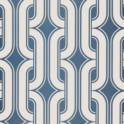 Обои Little Greene 20th Century Papers Lavaliers - Low Wave 0288LALOWWA