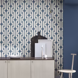 Обои Little Greene 20th Century Papers Lavaliers - Low Wave 0288LALOWWA