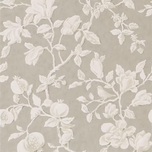 Обои Sanderson Woodland Walk Magnolia & Pomegranate 215722