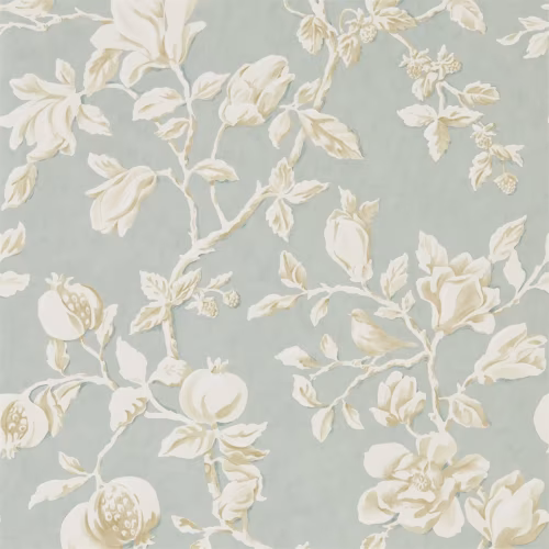 Обои Sanderson Woodland Walk Magnolia & Pomegranate 215724