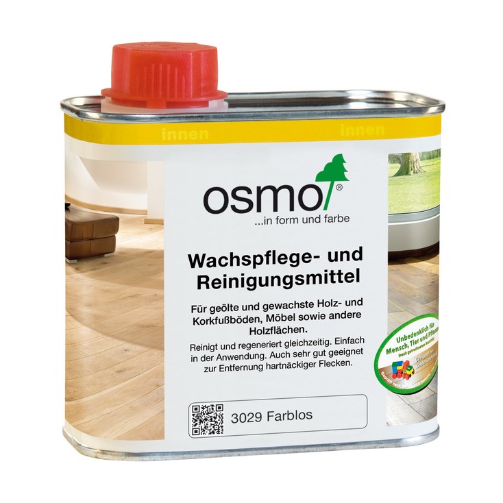 Эмульсия для ухода и очистки древесины Osmo 3029 WPR Wachspflege und Reinigungsmittel прозрачная 0,5 л