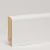 Плинтус МДФ ламинированный Арт Лайн белый Flat 2050×60×16