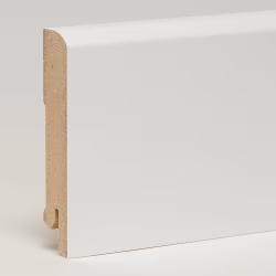 Плинтус МДФ ламинированный Арт Лайн белый Flat 2050×80×16