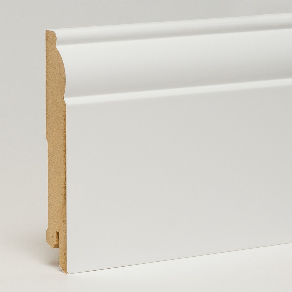 Плинтус МДФ ламинированный Арт Лайн белый Fancy 2050×100×16